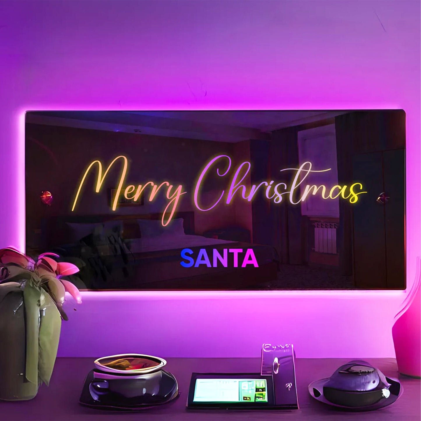 personalized_light_up_name_mirror_USB_powered_mirror_LED_mirror_with_remote_control_energy_efficient_LED_mirror_customizable_color_mirror_12_color_light_mirror_remote_control_mirror_lamp_stylish_home_decor_mirror_gift_ideas_mirror_lamp_energy_saving_LED_mirror_USB_data_cable_mirror_modern_decorative_lighting