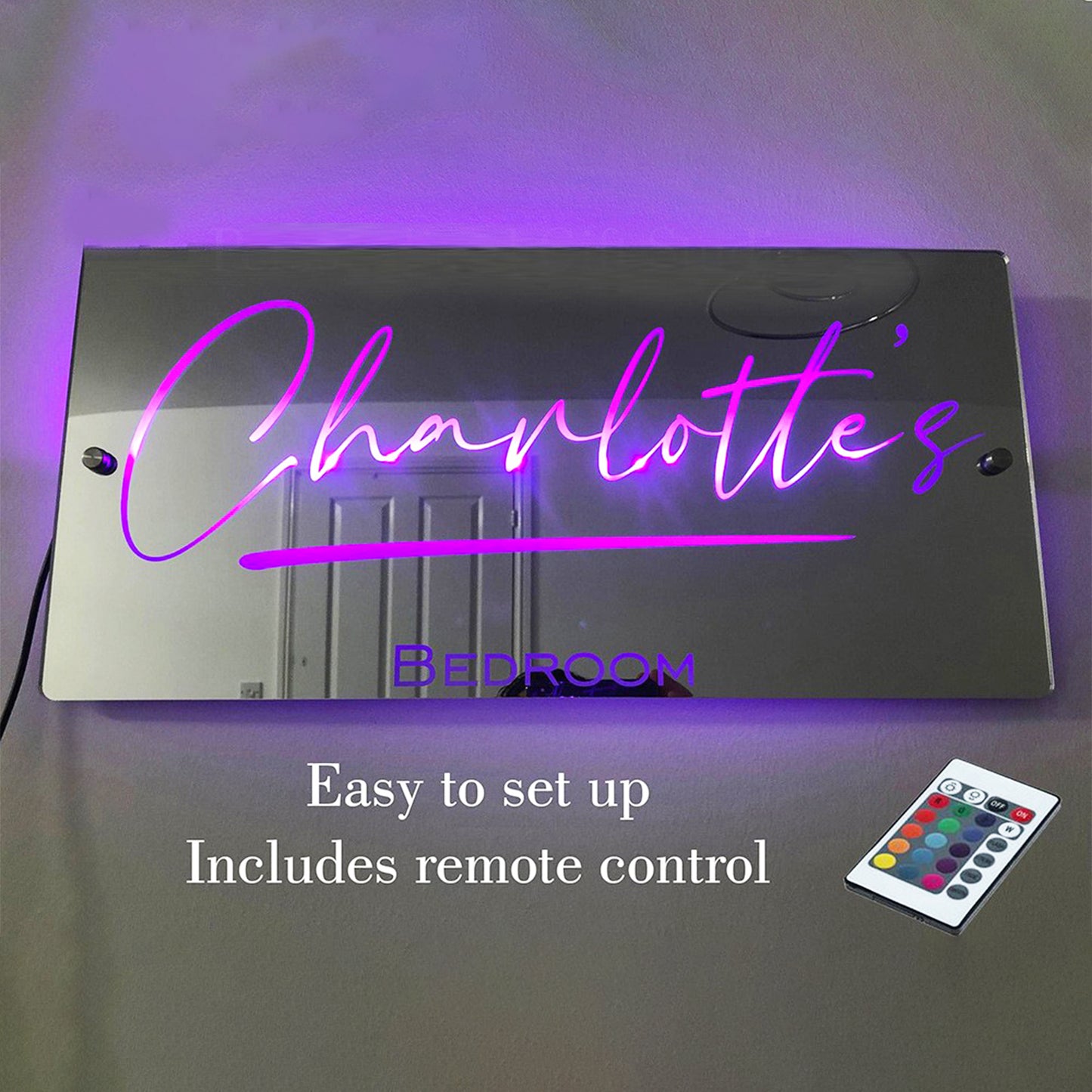 personalized_light_up_name_mirror_USB_powered_mirror_LED_mirror_with_remote_control_energy_efficient_LED_mirror_customizable_color_mirror_12_color_light_mirror_remote_control_mirror_lamp_stylish_home_decor_mirror_gift_ideas_mirror_lamp_energy_saving_LED_mirror_USB_data_cable_mirror_modern_decorative_lighting