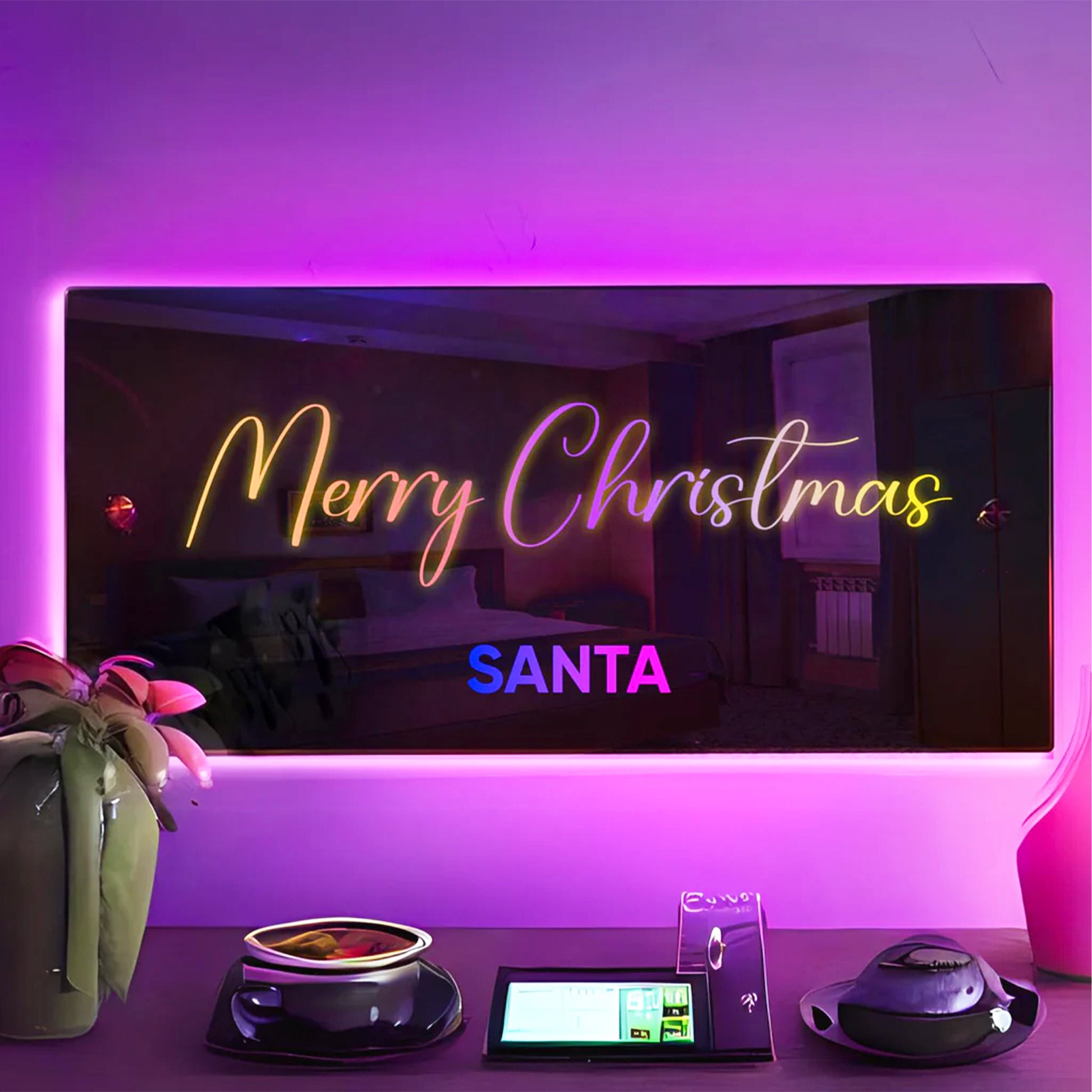 personalized_light_up_name_mirror_USB_powered_mirror_LED_mirror_with_remote_control_energy_efficient_LED_mirror_customizable_color_mirror_12_color_light_mirror_remote_control_mirror_lamp_stylish_home_decor_mirror_gift_ideas_mirror_lamp_energy_saving_LED_mirror_USB_data_cable_mirror_modern_decorative_lighting
