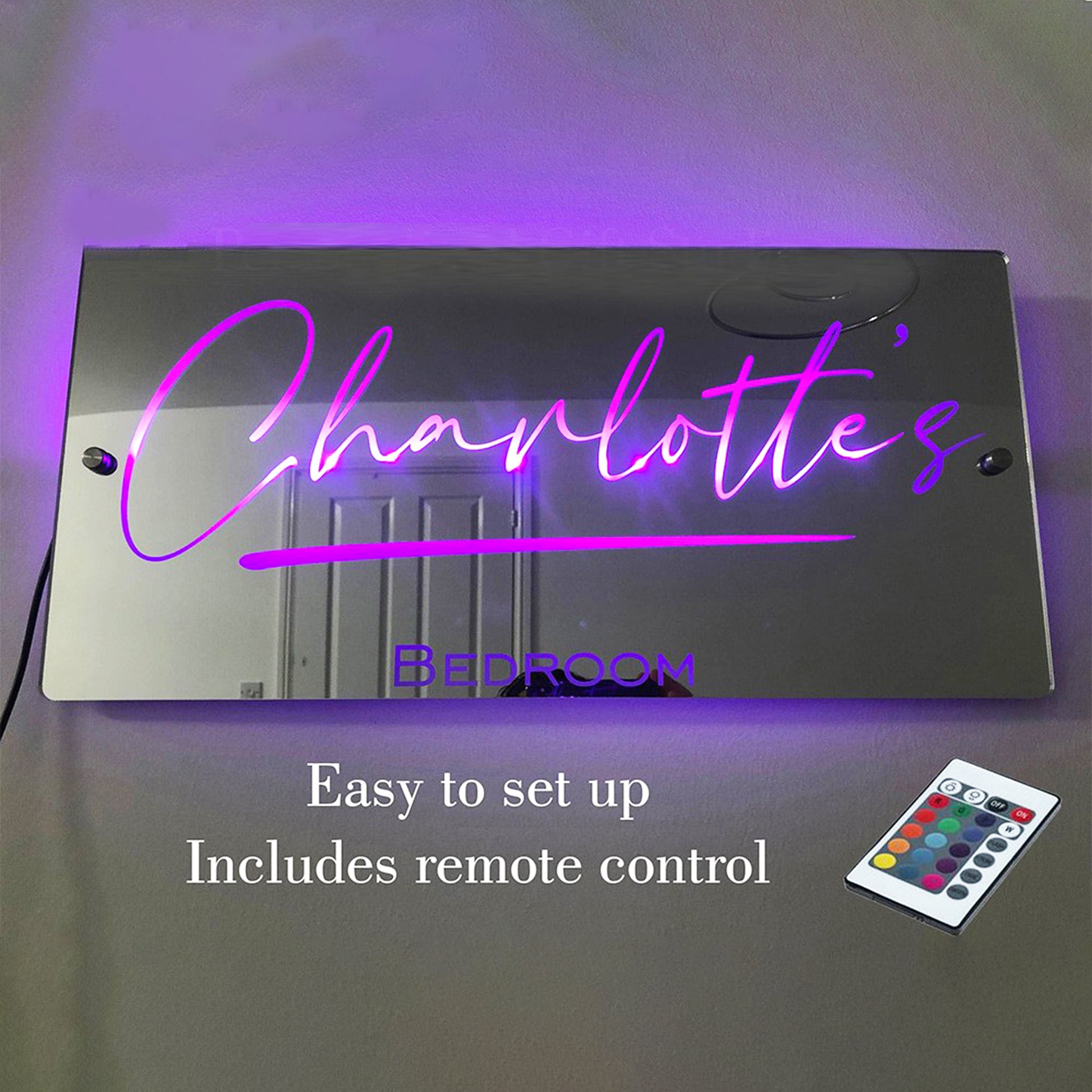 personalized_light_up_name_mirror_USB_powered_mirror_LED_mirror_with_remote_control_energy_efficient_LED_mirror_customizable_color_mirror_12_color_light_mirror_remote_control_mirror_lamp_stylish_home_decor_mirror_gift_ideas_mirror_lamp_energy_saving_LED_mirror_USB_data_cable_mirror_modern_decorative_lighting